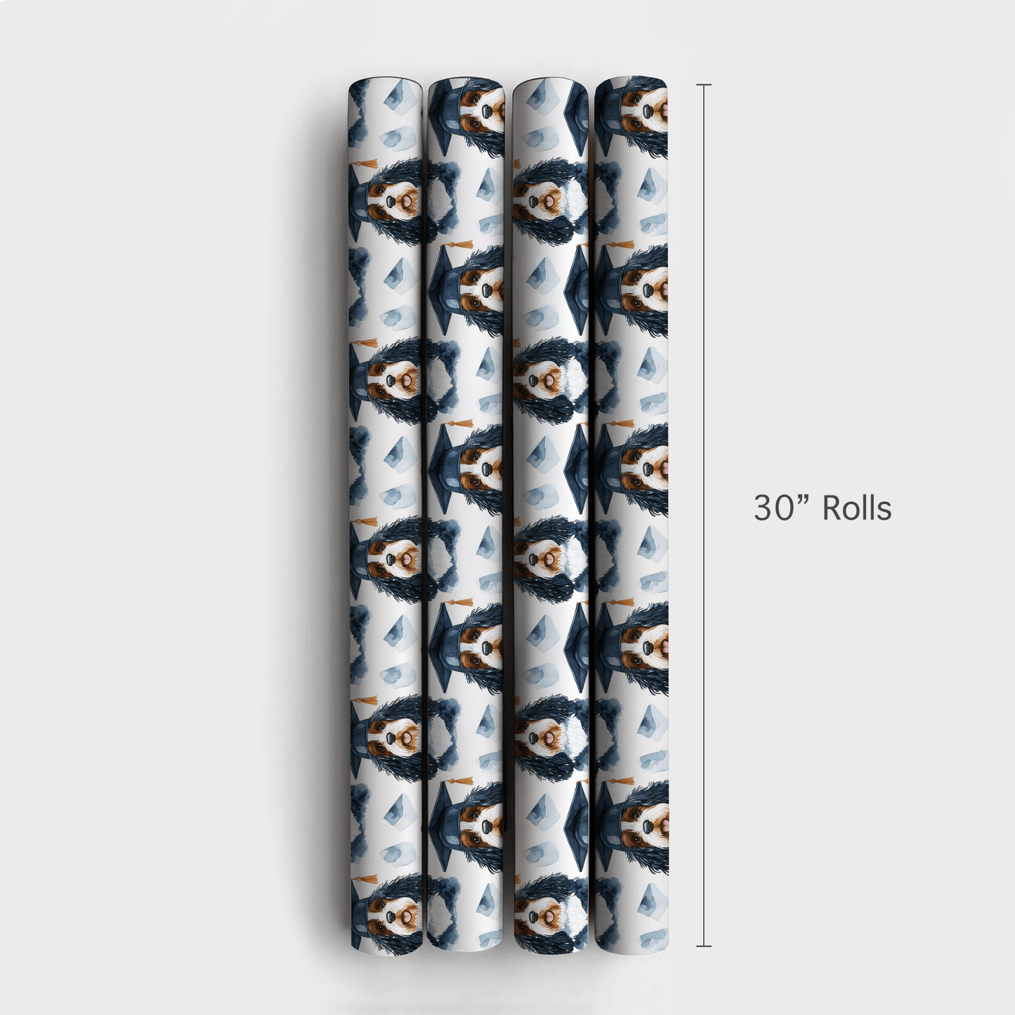 Bernedoodle Graduate - Wrapping Paper - Aspen & Arlo
