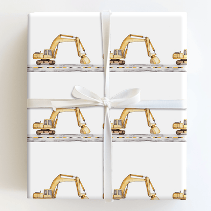 Excavator Extra - Wrapping Paper - Aspen & Arlo