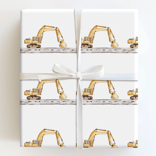 Excavator Extra - Wrapping Paper - Aspen & Arlo