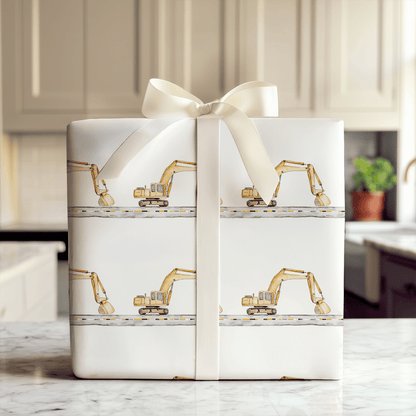 Excavator Extra - Wrapping Paper - Aspen & Arlo