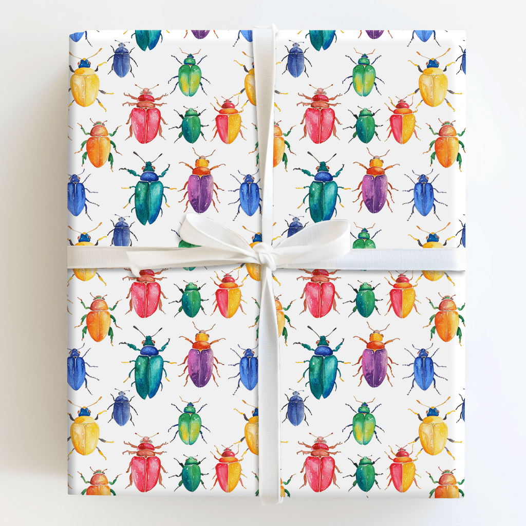 Caleb Wingfield Wrapping Paper: Beetle Bug Gift Wrap for Home Decor ...