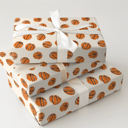 Bouncin' Basketballs - Wrapping Paper - Aspen & Arlo