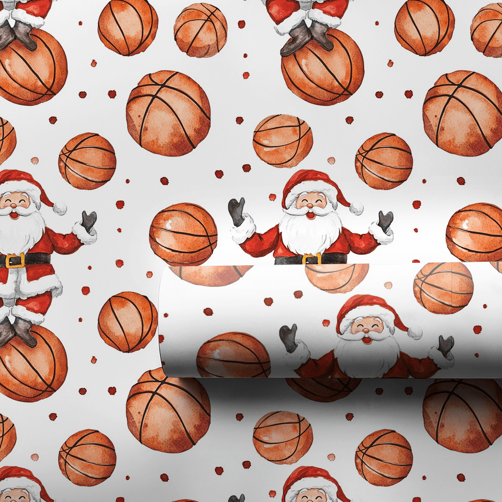 Hoop Saint Nick - Wrapping Paper - Aspen & Arlo