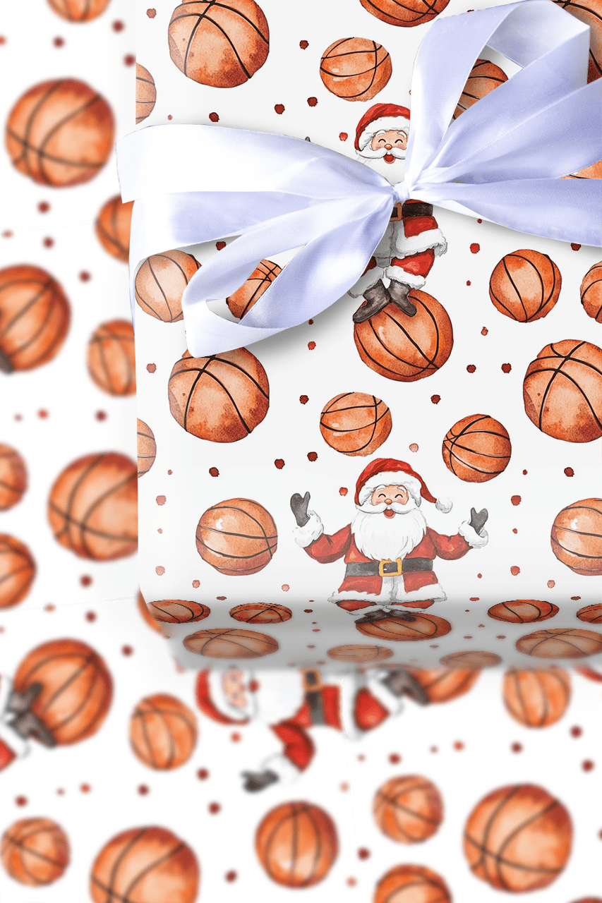 Hoop Saint Nick - Wrapping Paper - Aspen & Arlo