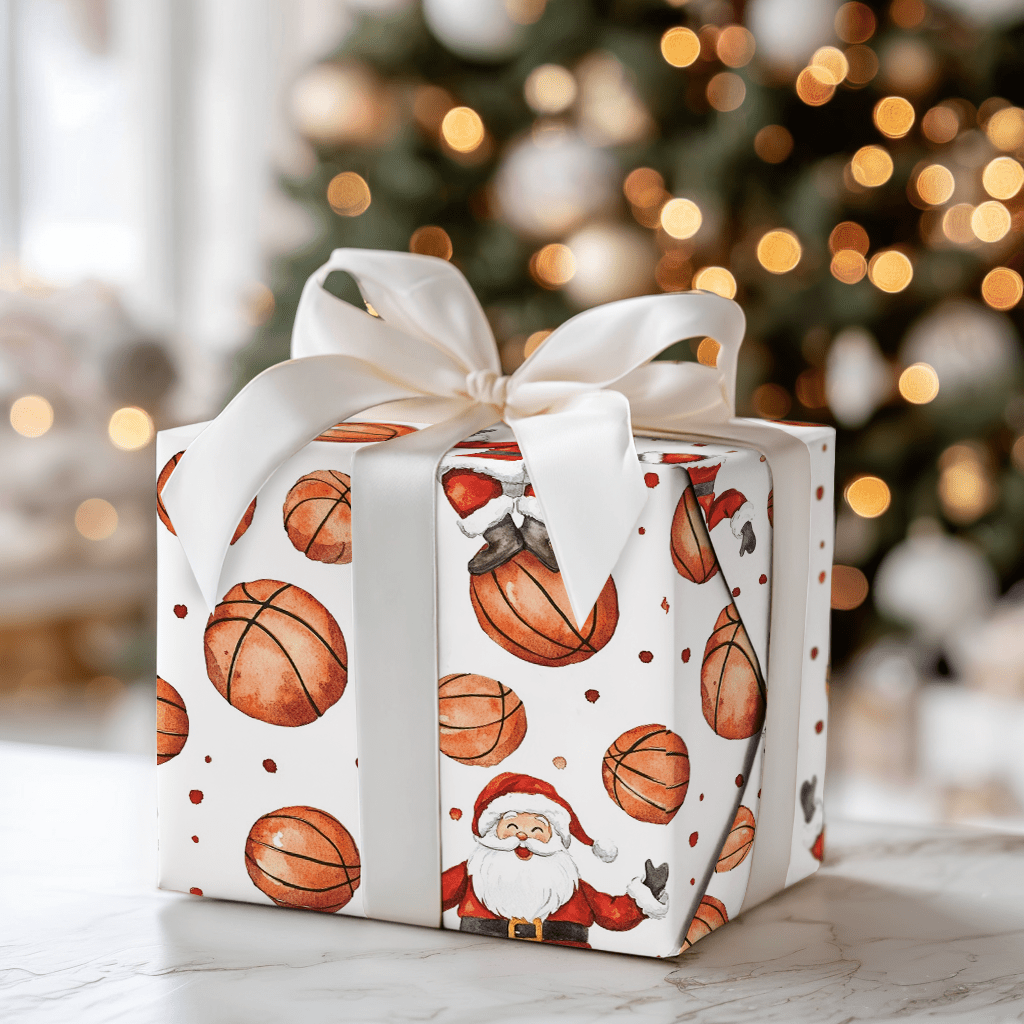 Hoop Saint Nick - Wrapping Paper - Aspen & Arlo