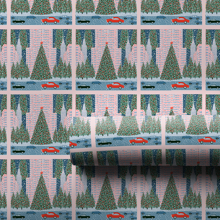 Christmas Night NYC - Wrapping Paper - Aspen & Arlo