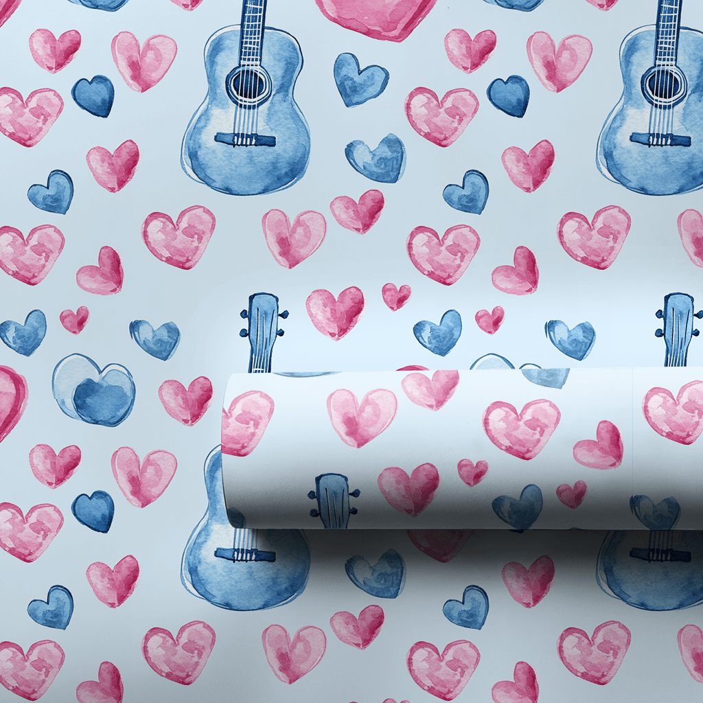 Strum and Swoon - Wrapping Paper - Aspen & Arlo