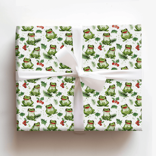Festivity and Frog - Wrapping Paper - Aspen & Arlo