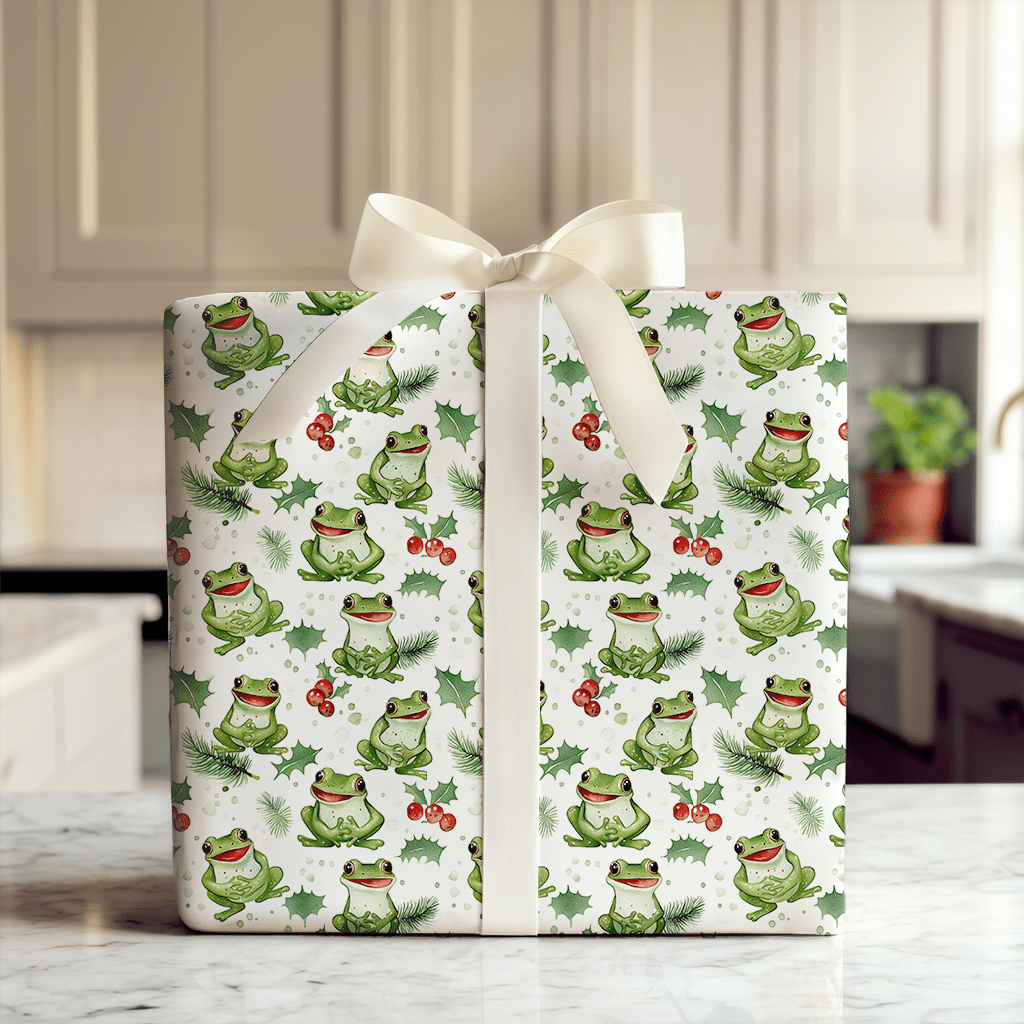 Festivity and Frog - Wrapping Paper - Aspen & Arlo