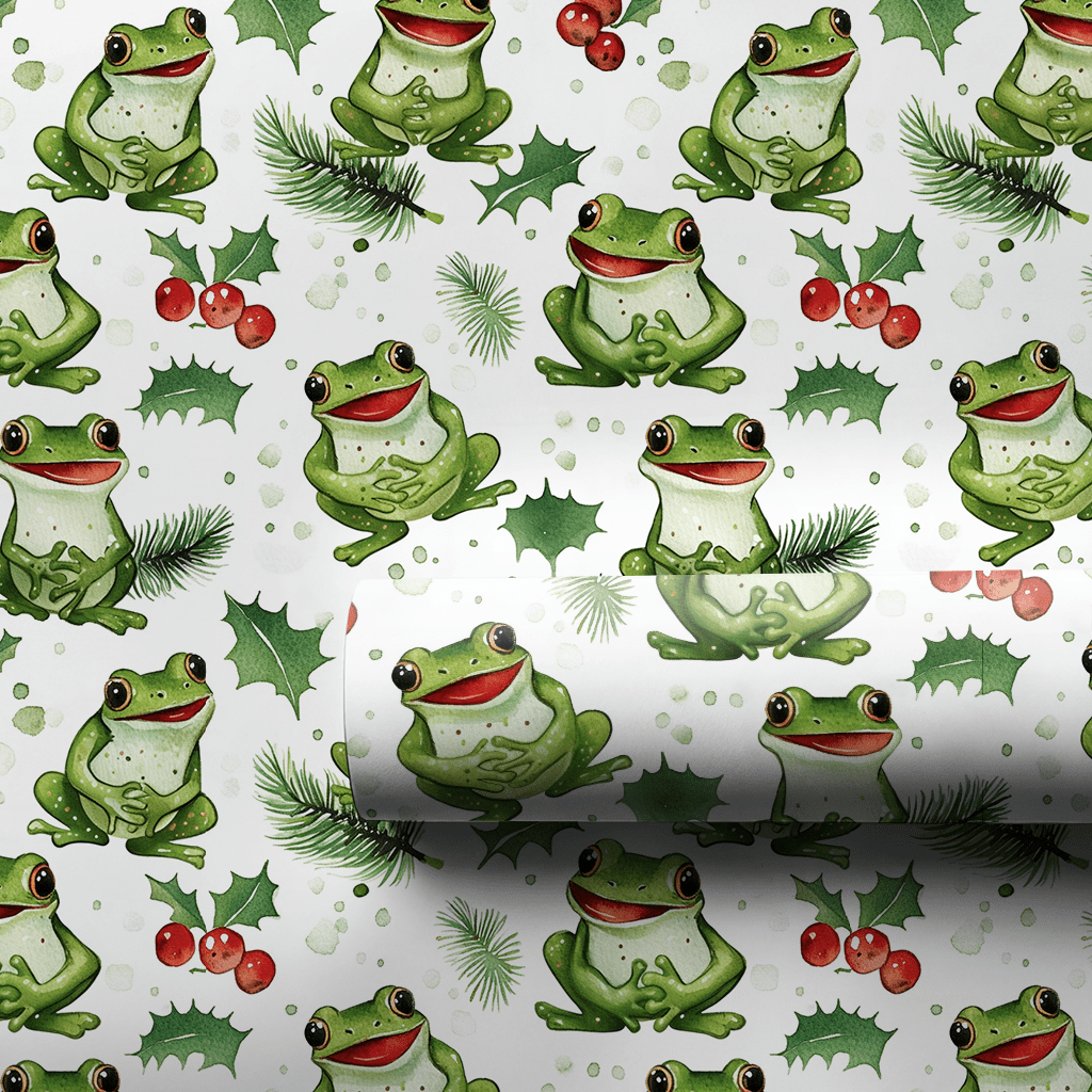 Festivity and Frog - Wrapping Paper - Aspen & Arlo