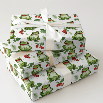 Festivity and Frog - Wrapping Paper - Aspen & Arlo