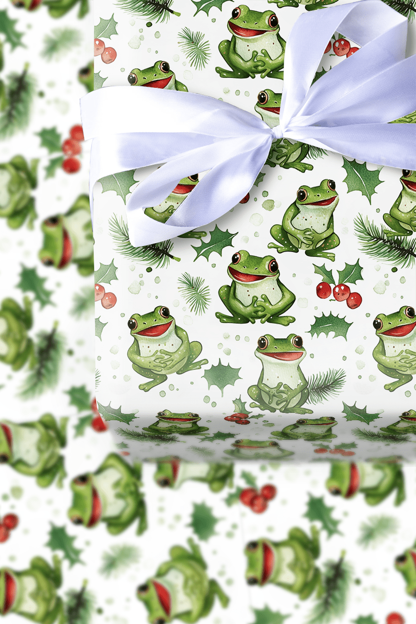 Festivity and Frog - Wrapping Paper - Aspen & Arlo