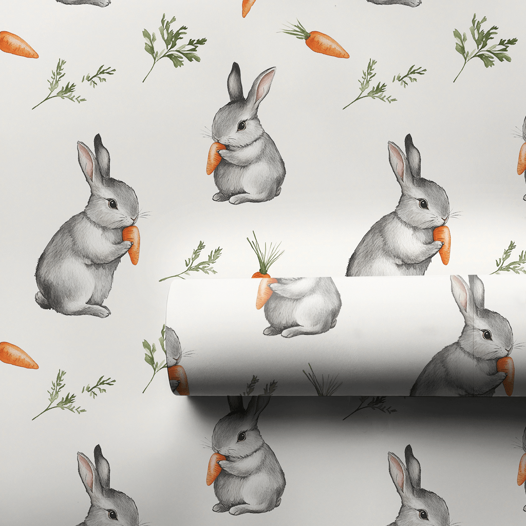 Bunny Veggie Delight - Wrapping Paper - Aspen & Arlo