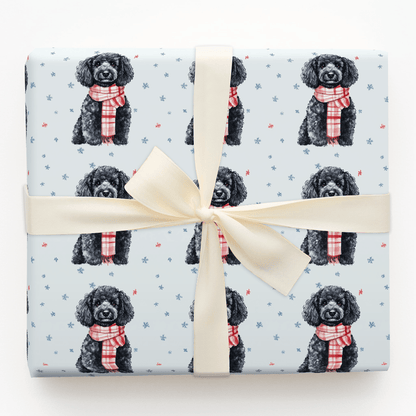 Bundle Up with the Poodle - Wrapping Paper - Aspen & Arlo