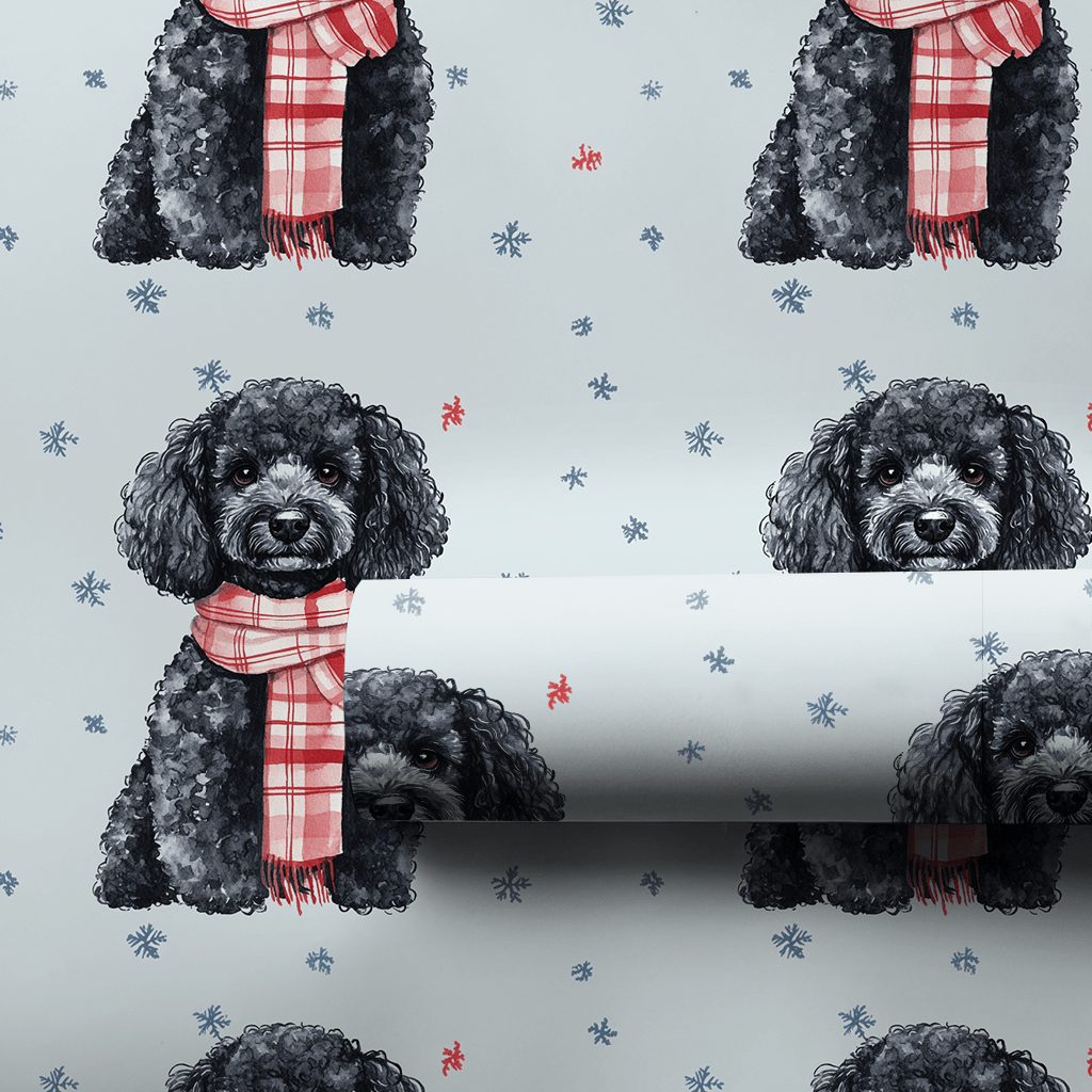 Bundle Up with the Poodle - Wrapping Paper - Aspen & Arlo