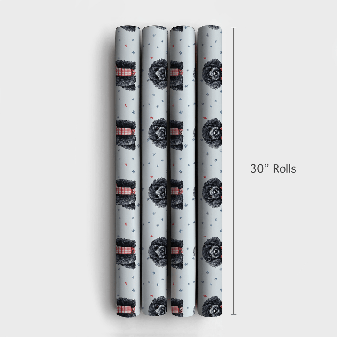 Bundle Up with the Poodle - Wrapping Paper - Aspen & Arlo