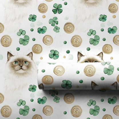 Golden with the Turkish Angora - Wrapping Paper - Aspen & Arlo