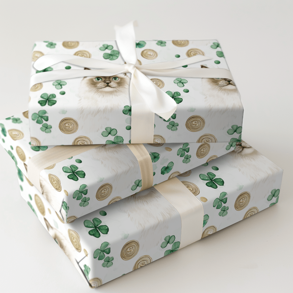 Golden with the Turkish Angora - Wrapping Paper - Aspen & Arlo