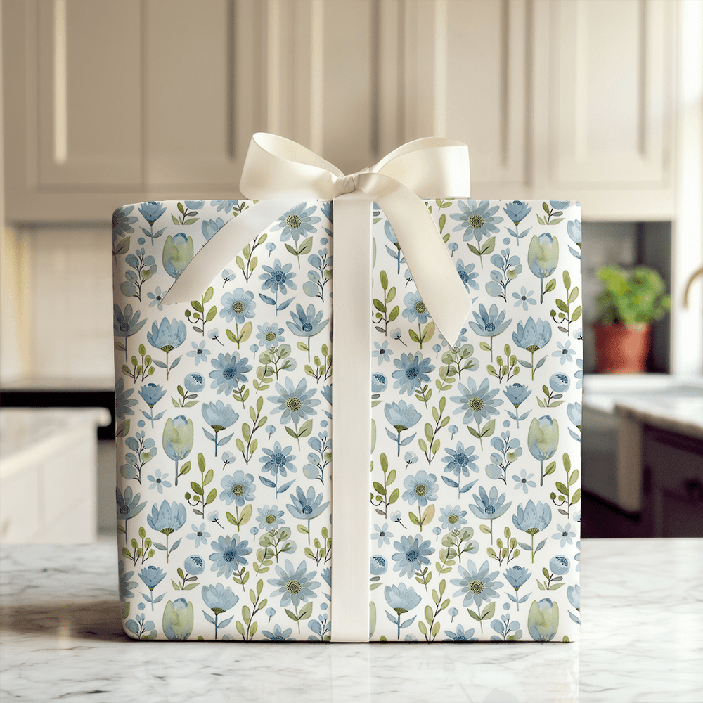 Blue Me Away - Wrapping Paper - Aspen & Arlo