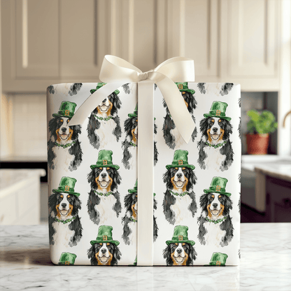 Leprechaun Bernese Mountain Dog - Wrapping Paper - Aspen & Arlo