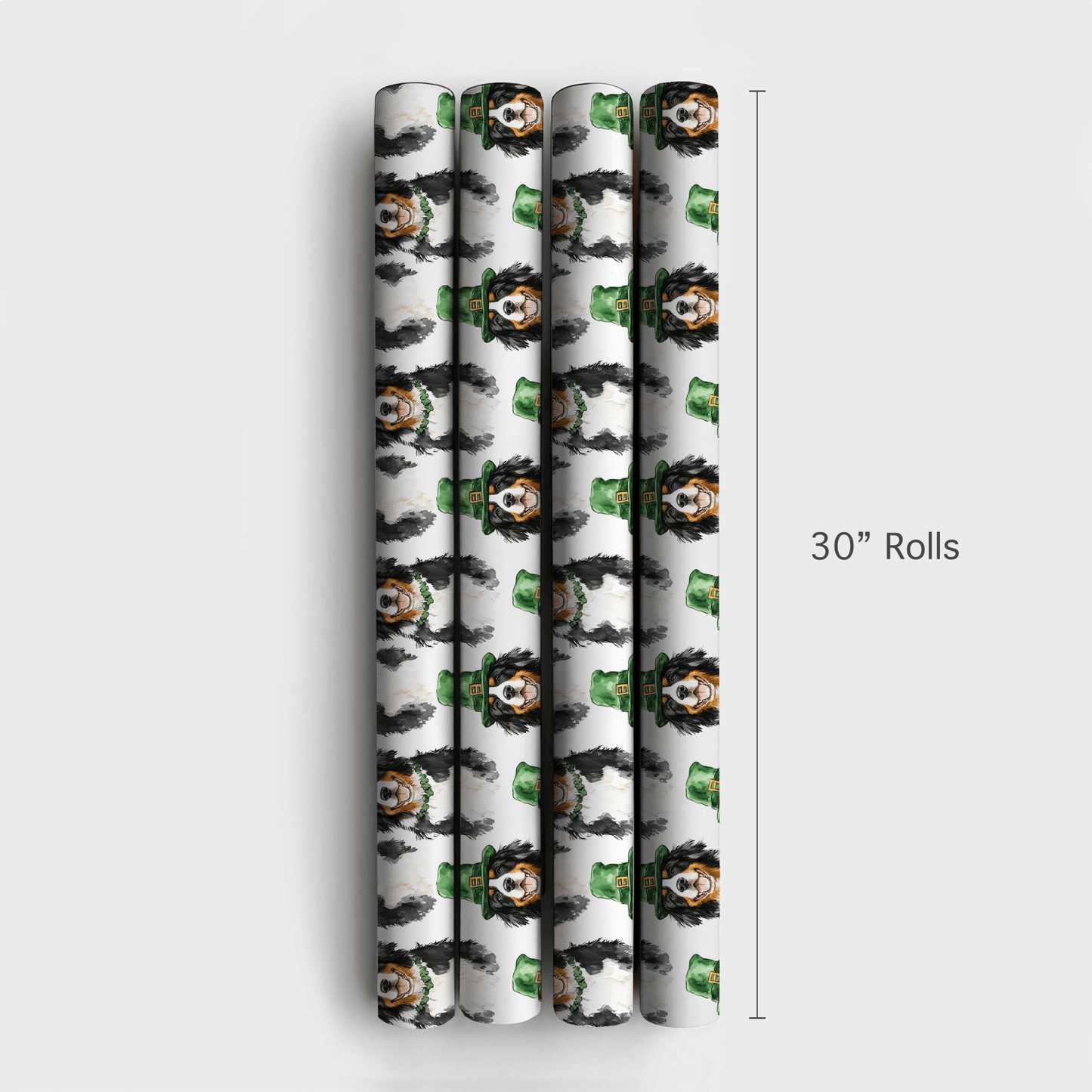 Leprechaun Bernese Mountain Dog - Wrapping Paper - Aspen & Arlo