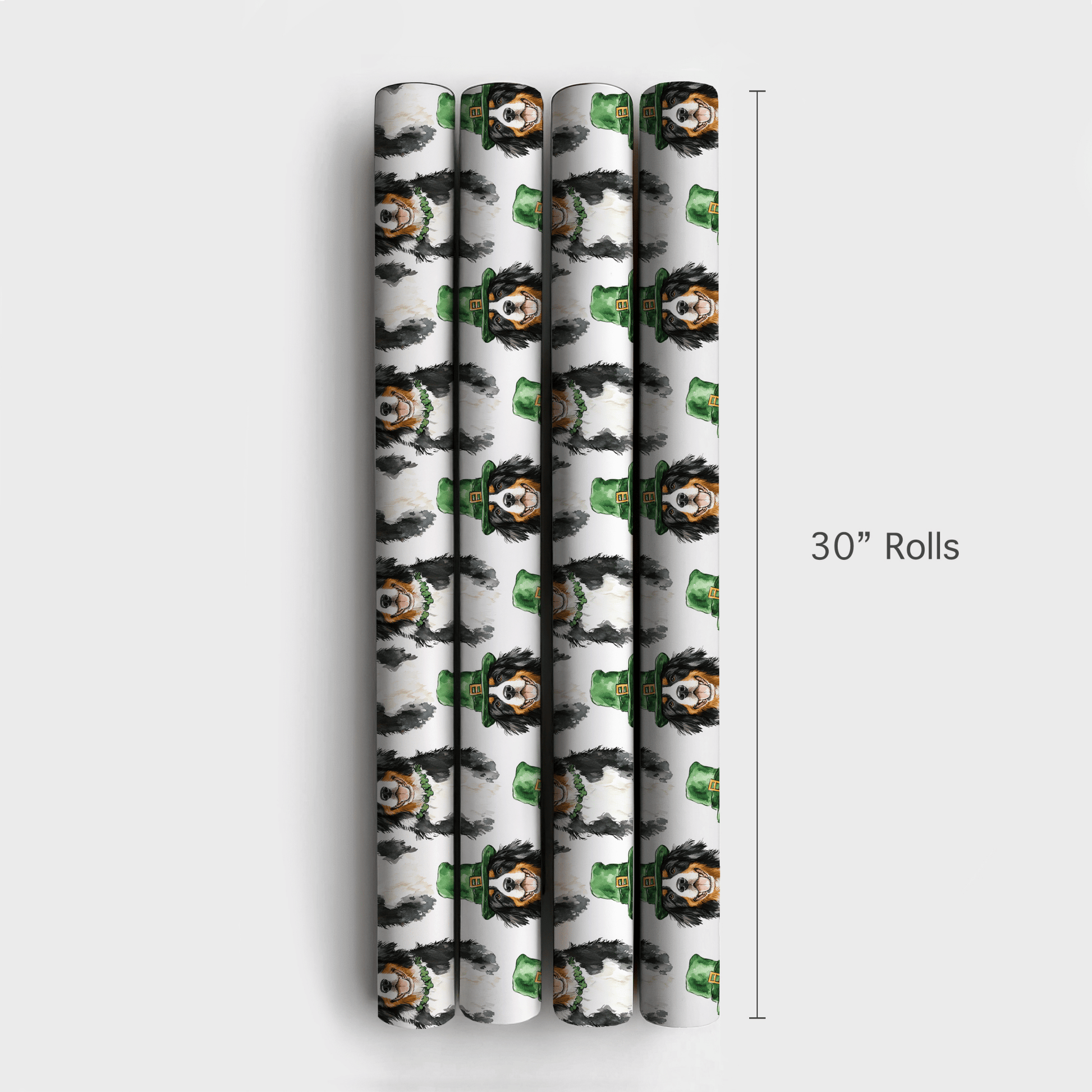 Leprechaun Bernese Mountain Dog - Wrapping Paper - Aspen & Arlo