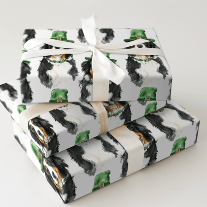 Leprechaun Bernese Mountain Dog - Wrapping Paper - Aspen & Arlo