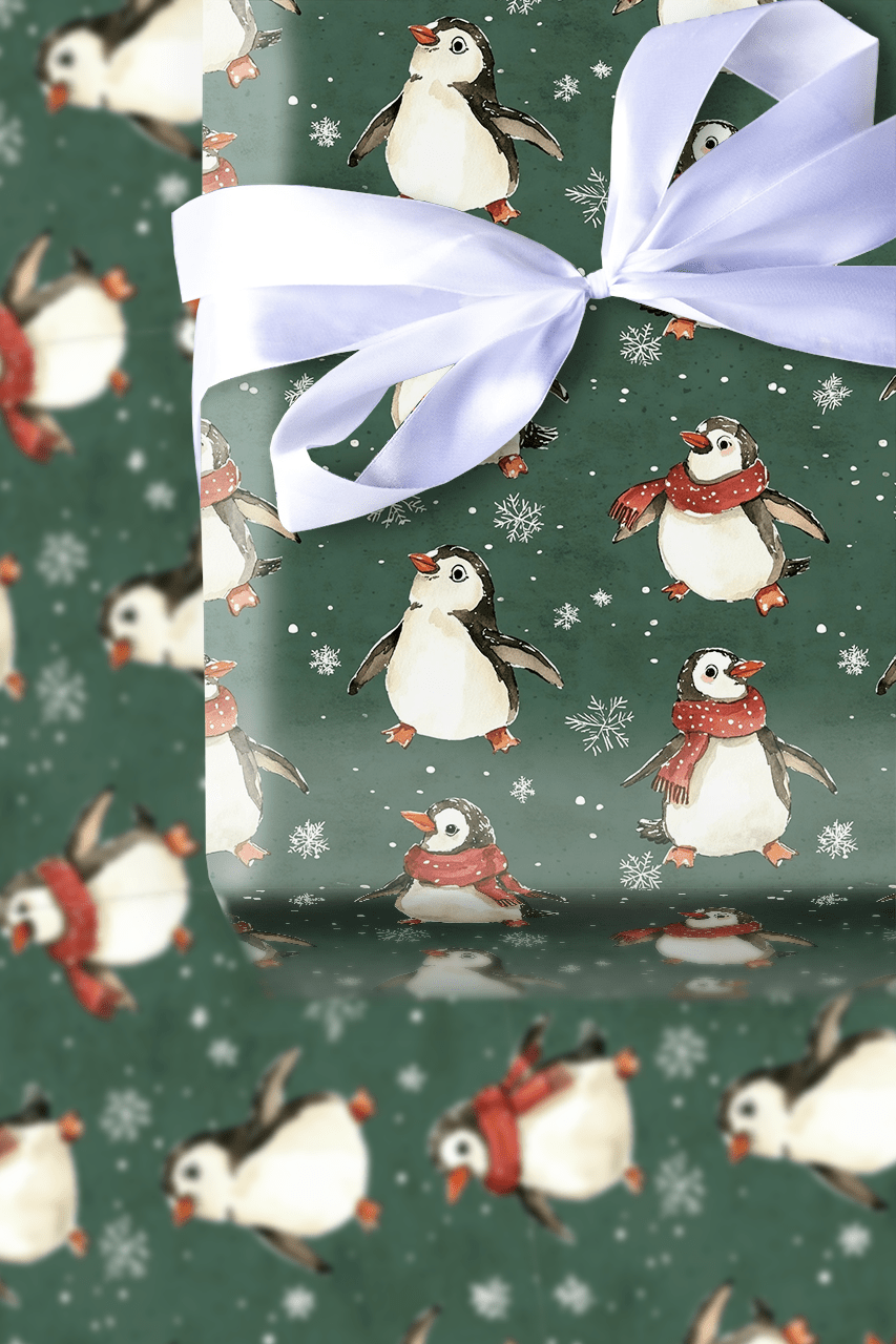 Waddle of Joy - Wrapping Paper - Aspen & Arlo