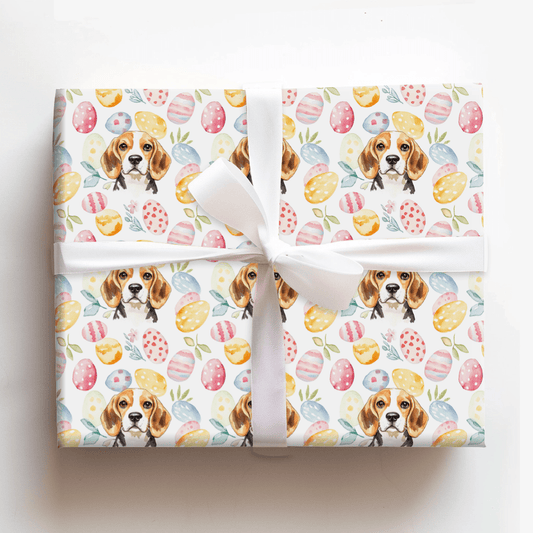 Easter Eggs with the Beagle - Wrapping Paper - Aspen & Arlo