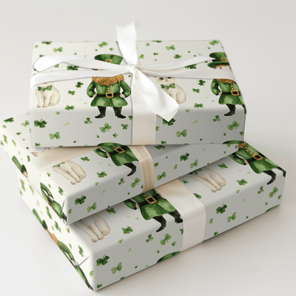 Shamrocks with the Ragdoll - Wrapping Paper - Aspen & Arlo