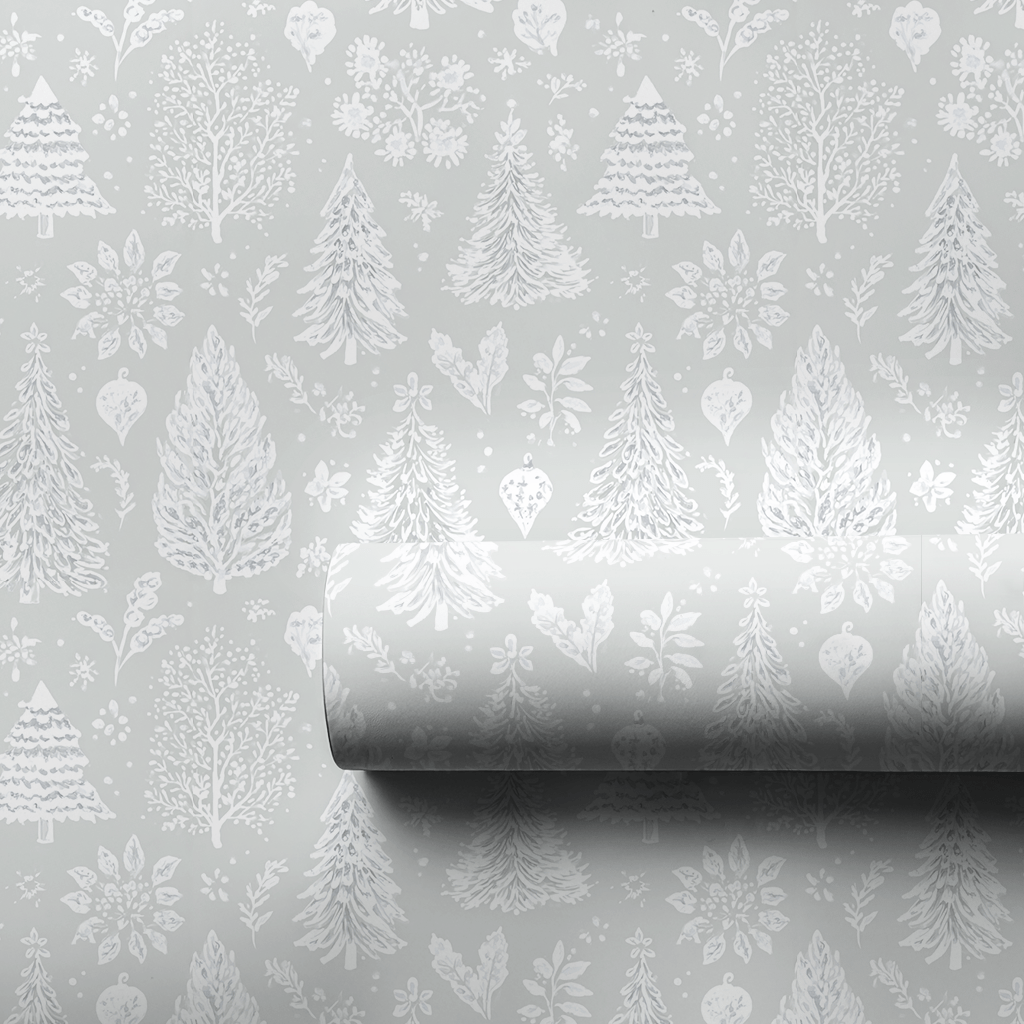 Snowy Forest - Wrapping Paper - Aspen & Arlo