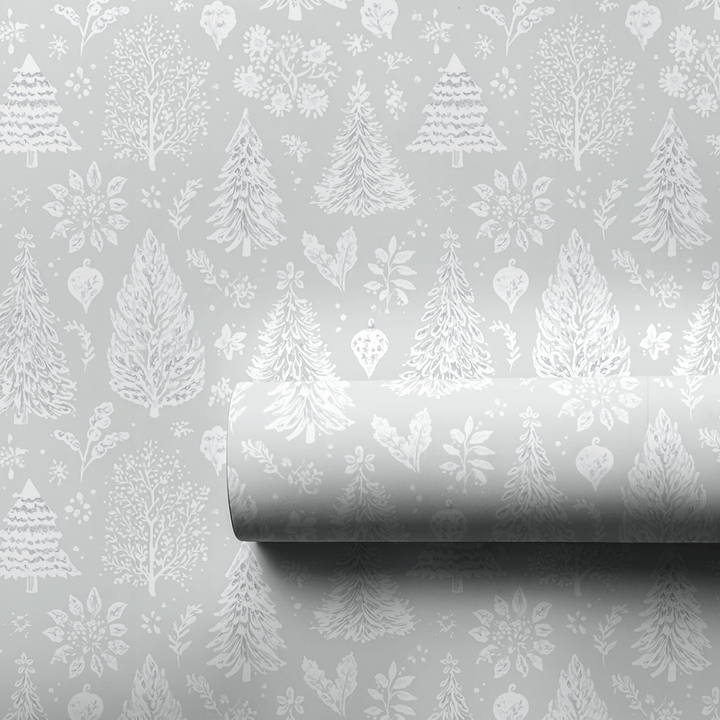 Snowy Forest - Wrapping Paper - Aspen & Arlo