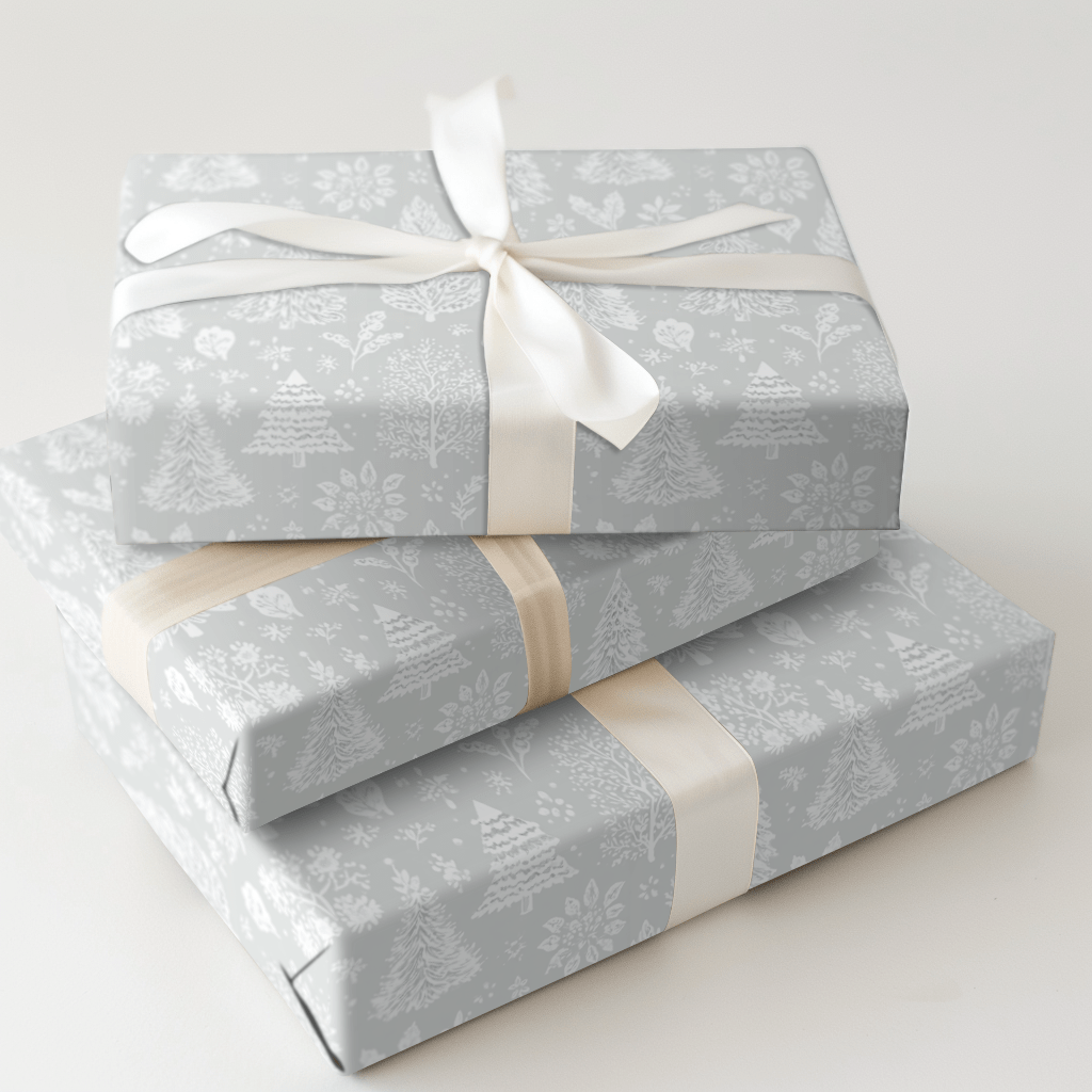 Snowy Forest - Wrapping Paper - Aspen & Arlo