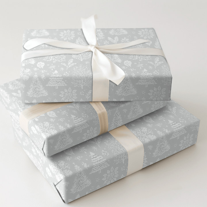 Snowy Forest - Wrapping Paper - Aspen & Arlo