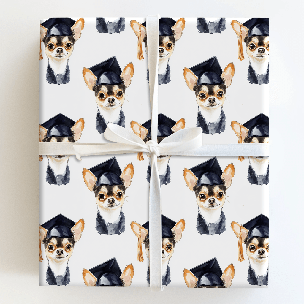 Chihuahua Graduate - Wrapping Paper - Aspen & Arlo