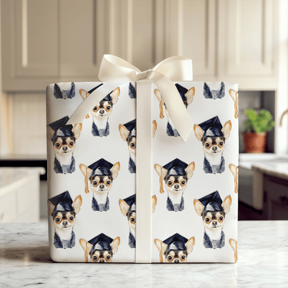 Chihuahua Graduate - Wrapping Paper - Aspen & Arlo
