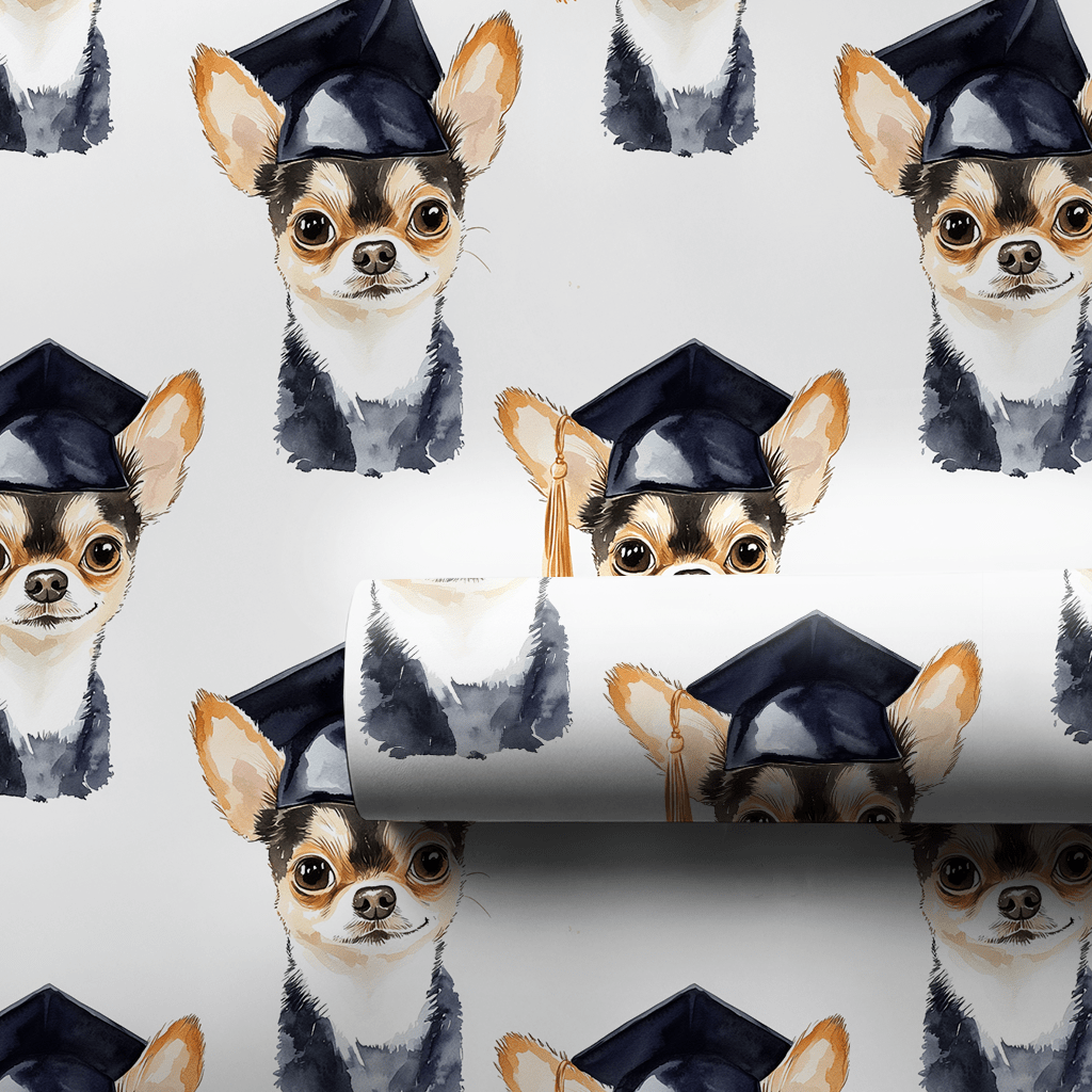 Chihuahua Graduate - Wrapping Paper - Aspen & Arlo