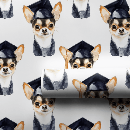 Chihuahua Graduate - Wrapping Paper - Aspen & Arlo