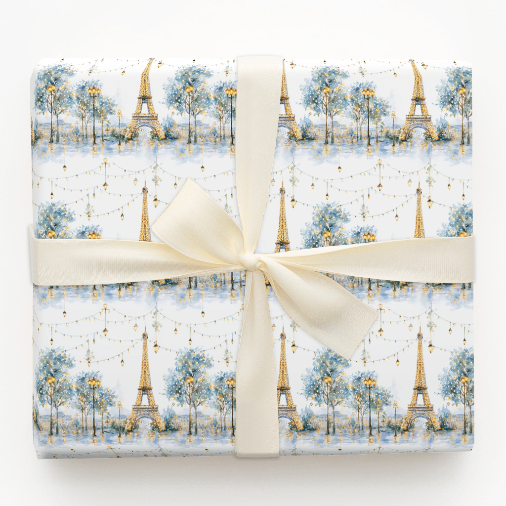 Winter Lights in Paris - Wrapping Paper - Aspen & Arlo