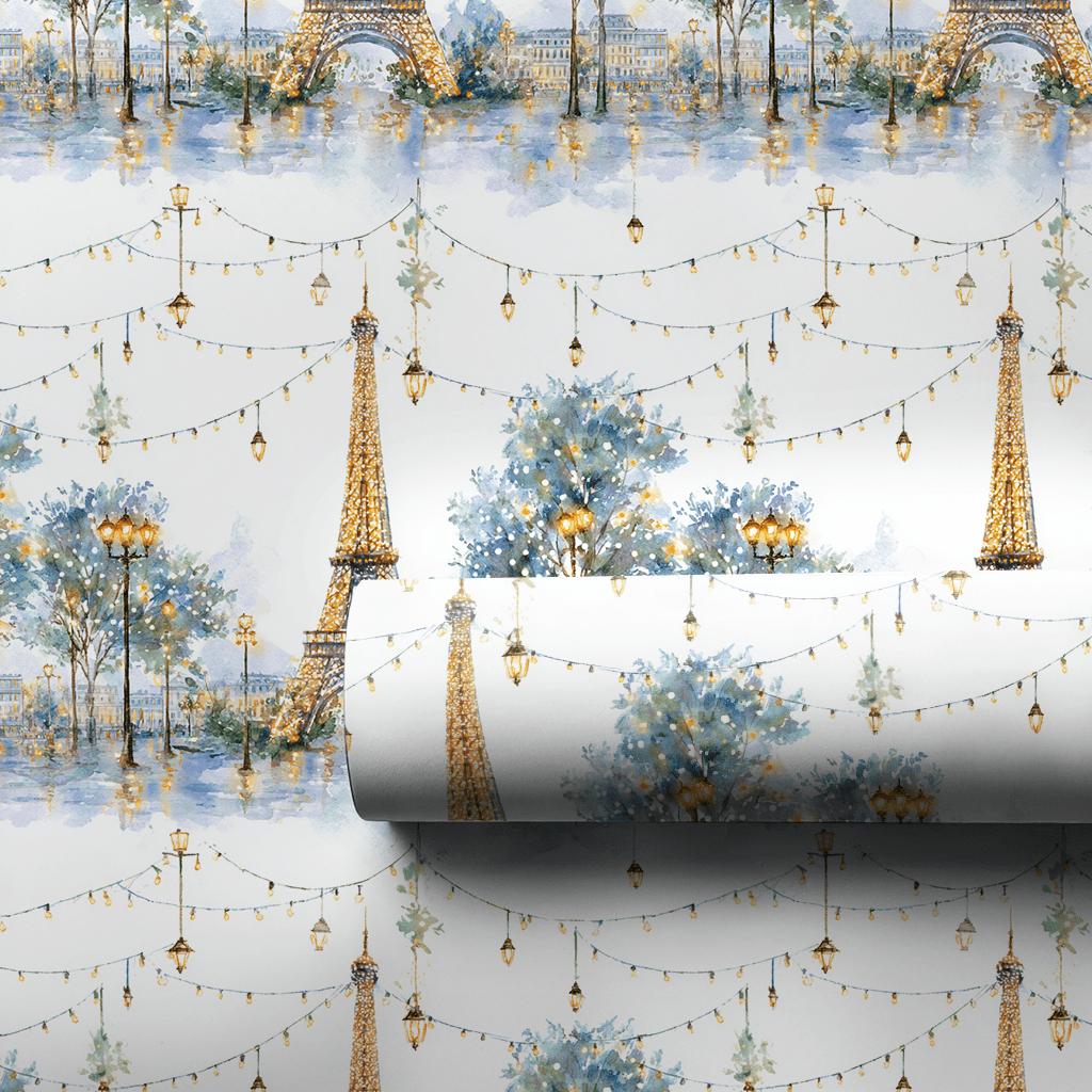 Winter Lights in Paris - Wrapping Paper - Aspen & Arlo