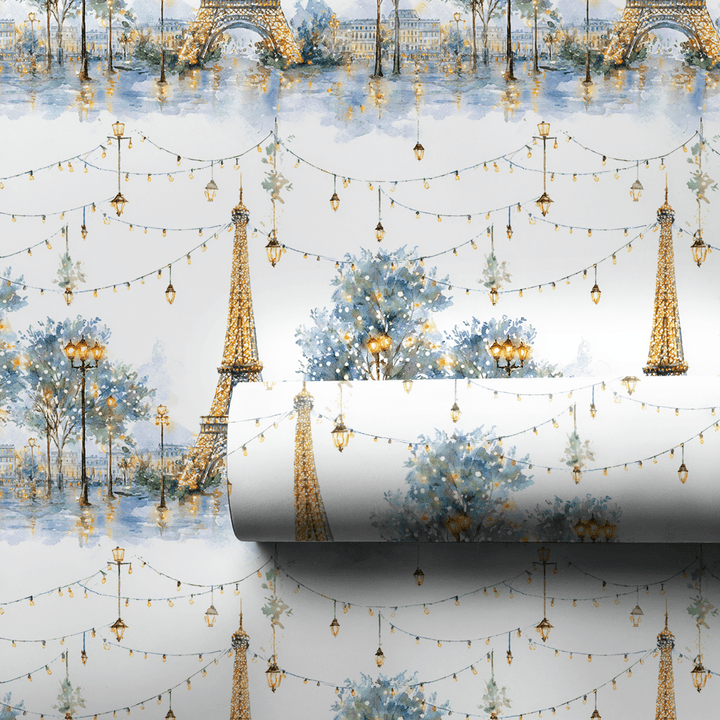 Winter Lights in Paris - Wrapping Paper - Aspen & Arlo