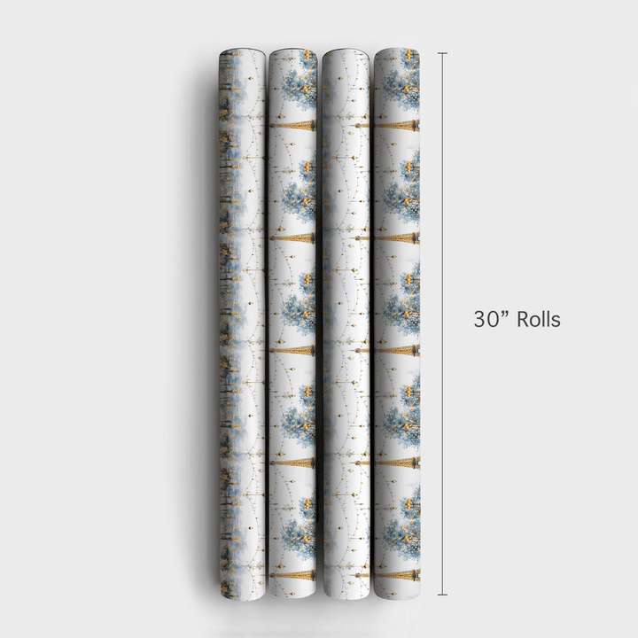 Winter Lights in Paris - Wrapping Paper - Aspen & Arlo