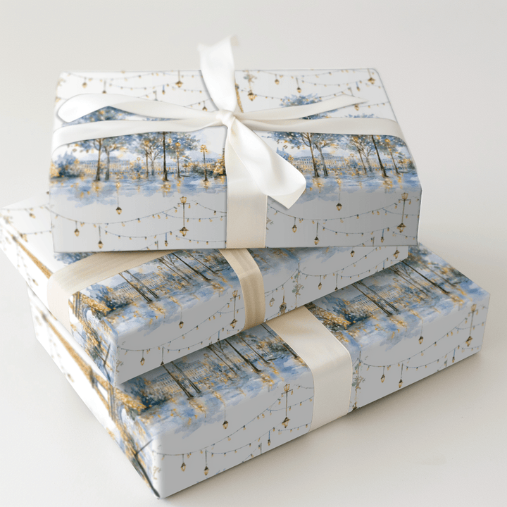 Winter Lights in Paris - Wrapping Paper - Aspen & Arlo