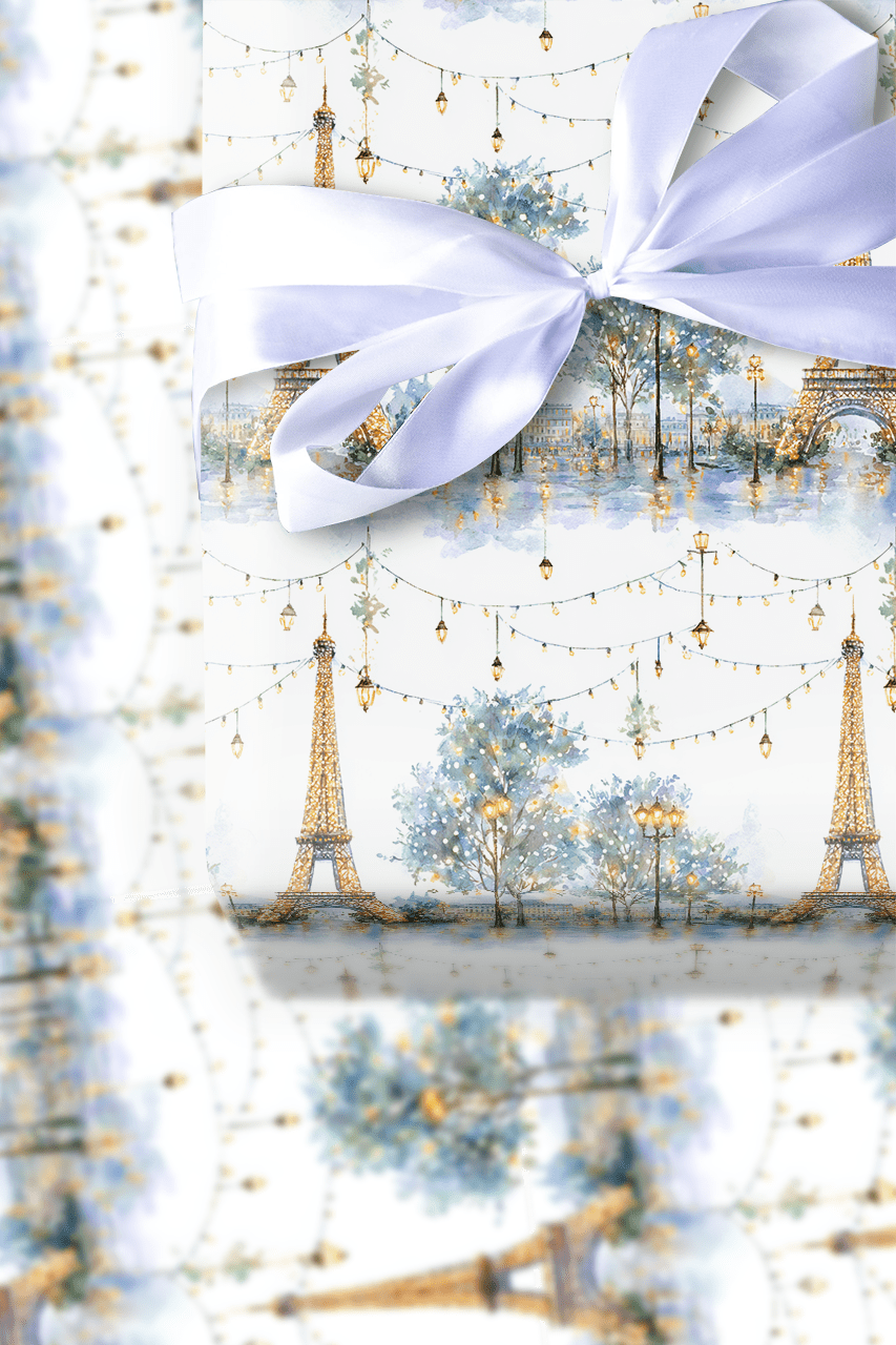 Winter Lights in Paris - Wrapping Paper - Aspen & Arlo