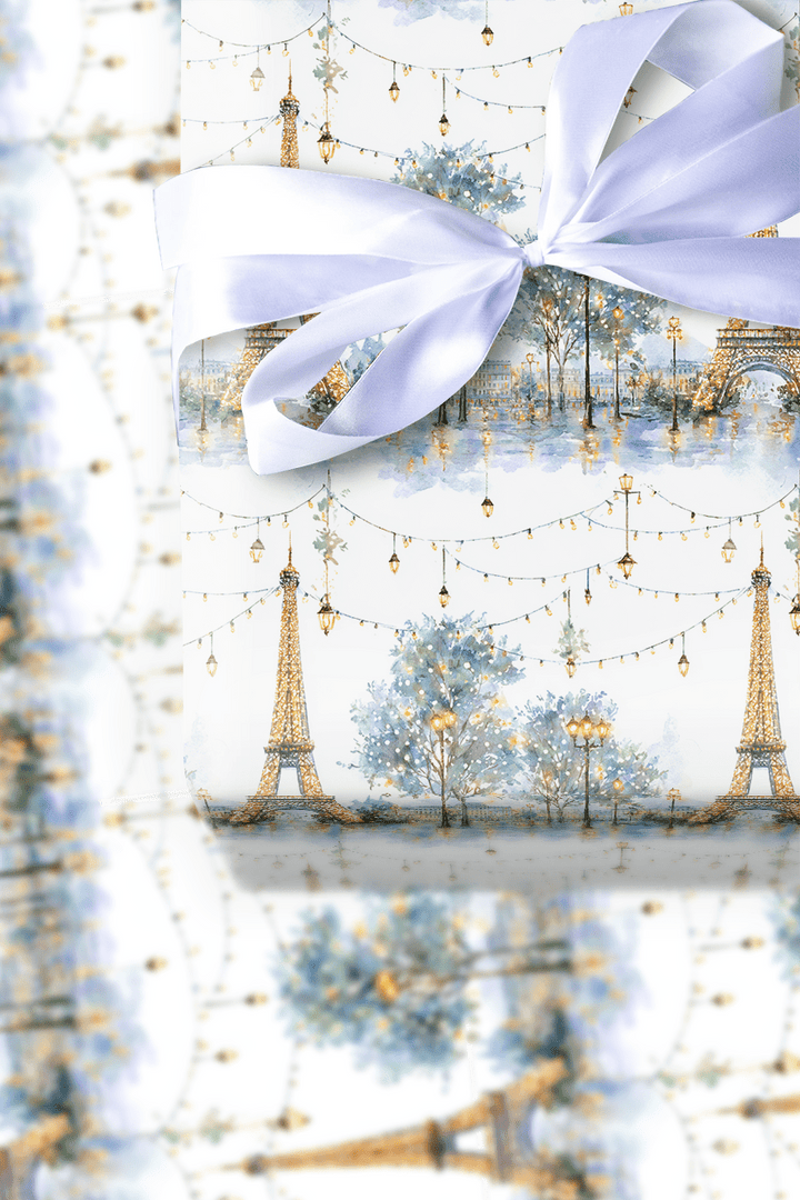 Winter Lights in Paris - Wrapping Paper - Aspen & Arlo