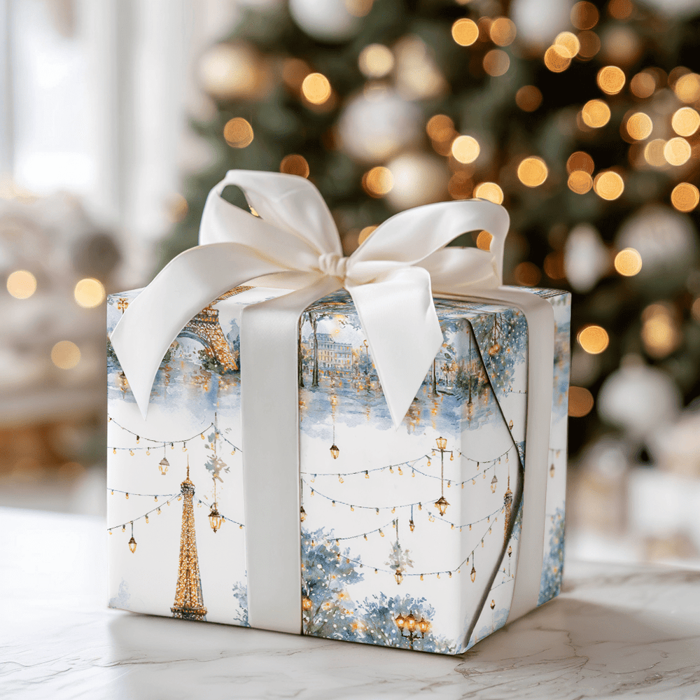 Winter Lights in Paris - Wrapping Paper - Aspen & Arlo