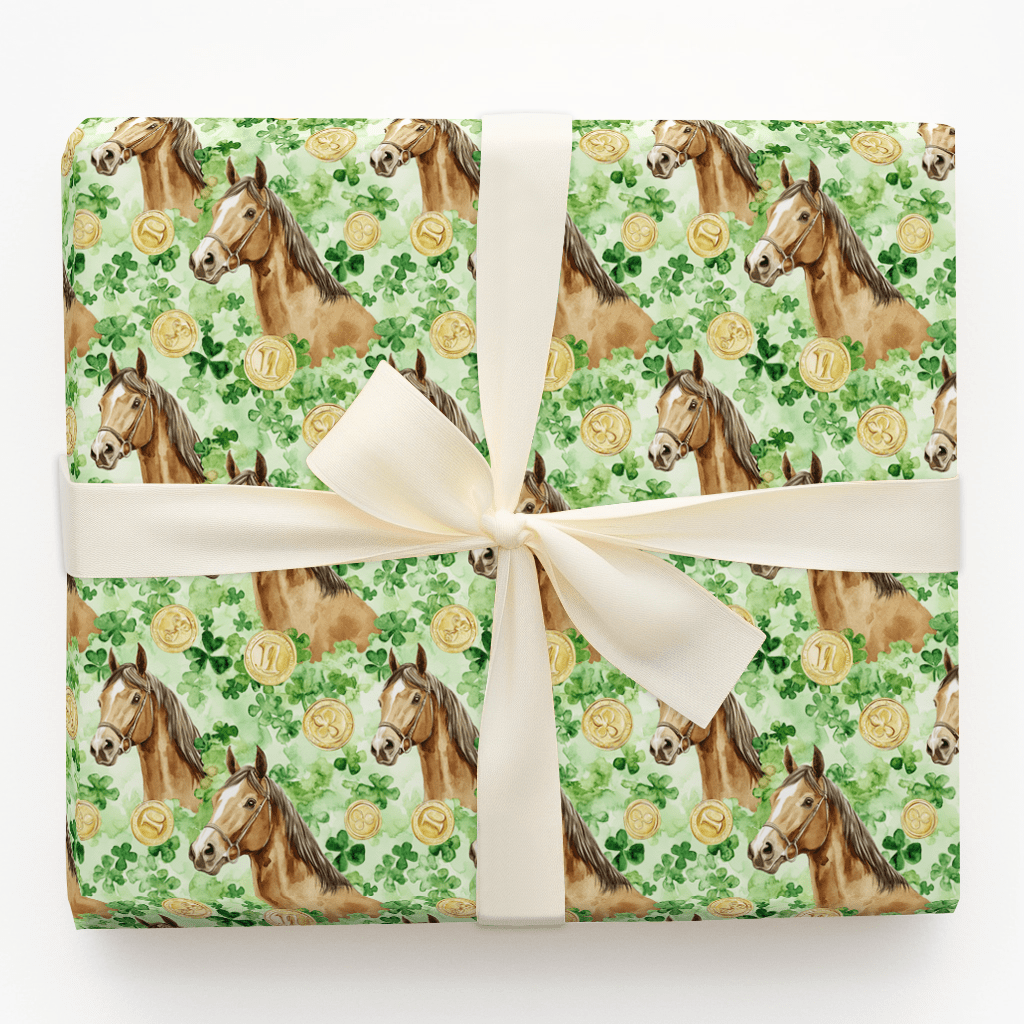 Golden with the Saddlebred - Wrapping Paper - Aspen & Arlo