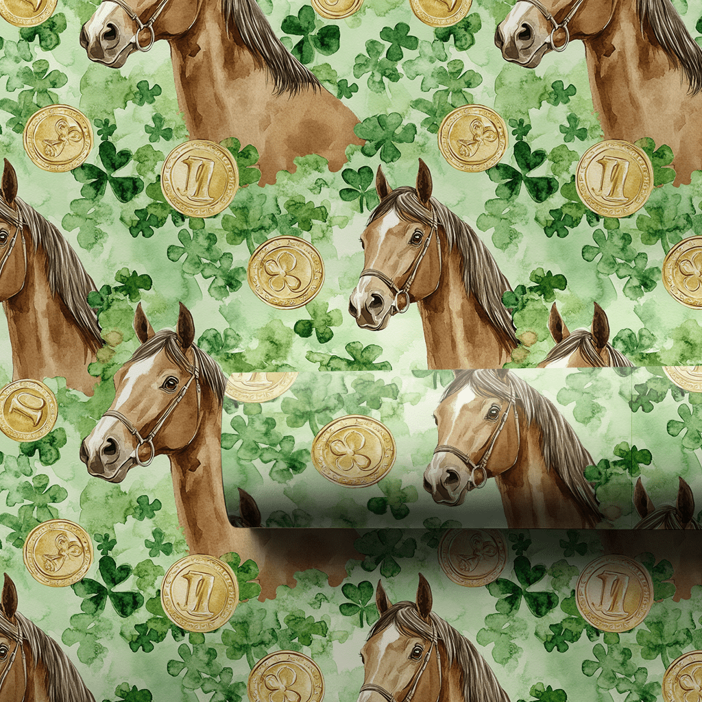 Golden with the Saddlebred - Wrapping Paper - Aspen & Arlo