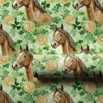 Golden with the Saddlebred - Wrapping Paper - Aspen & Arlo