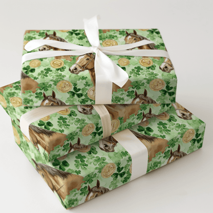 Golden with the Saddlebred - Wrapping Paper - Aspen & Arlo